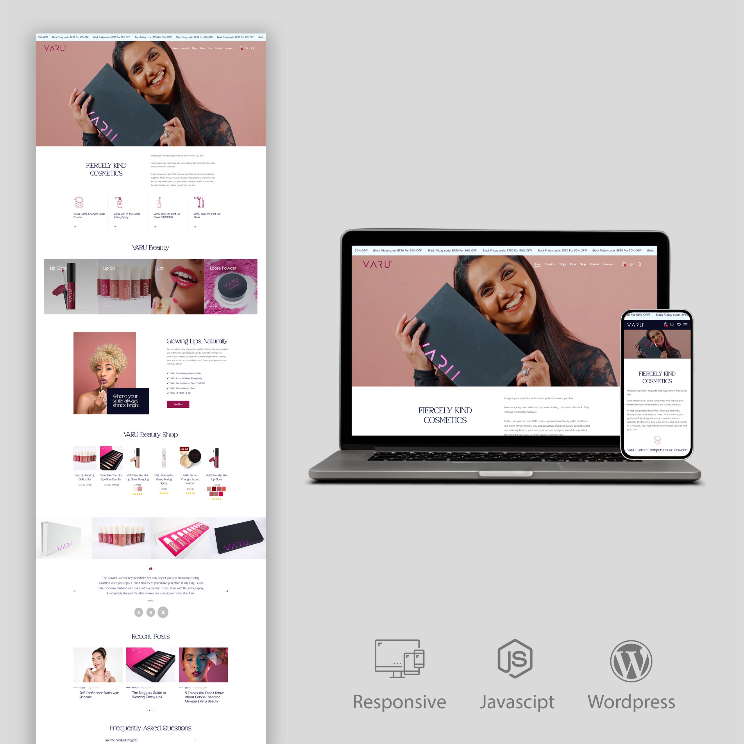 Beauty Website Design