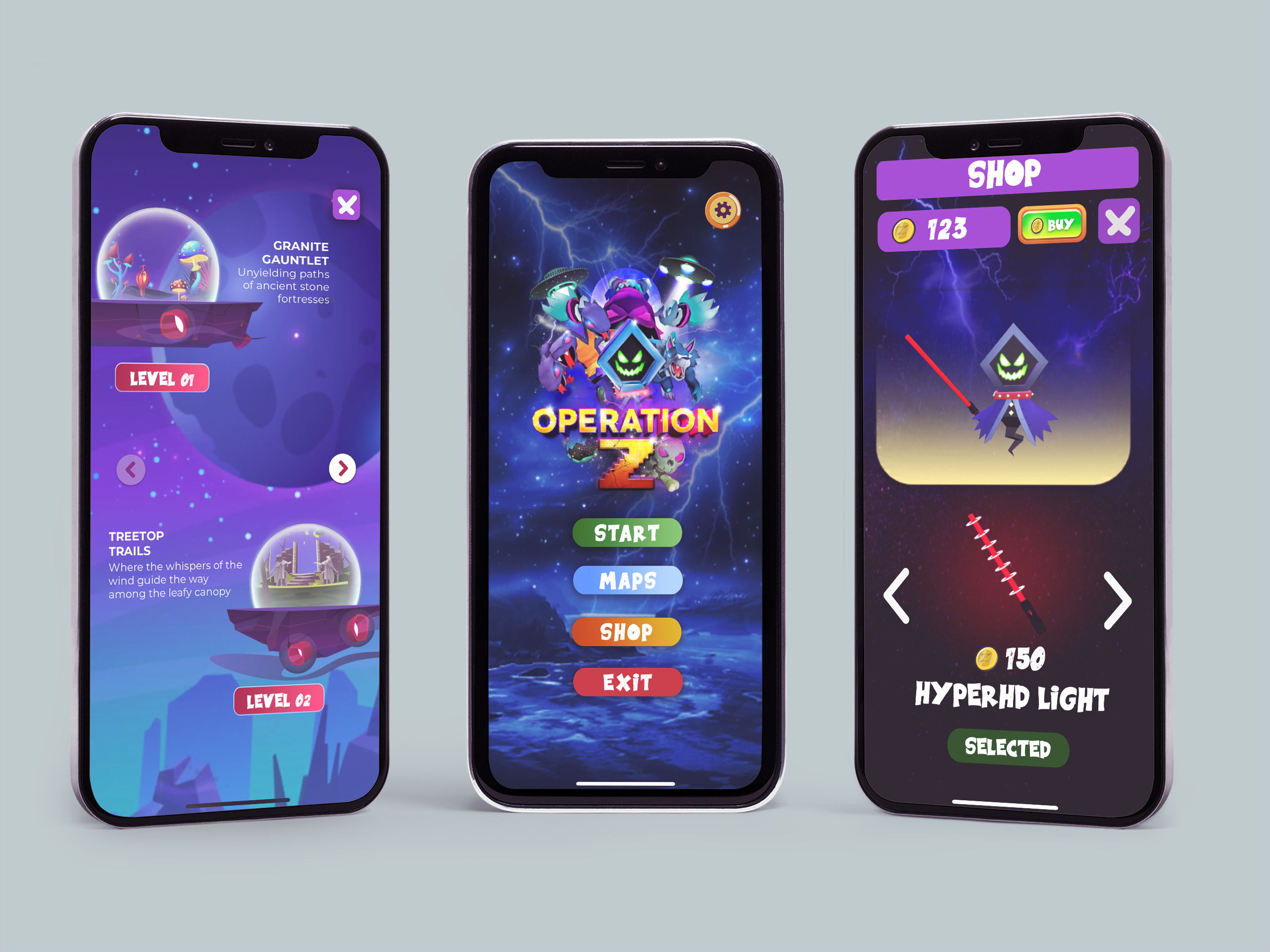 Game Mobile Mockup design